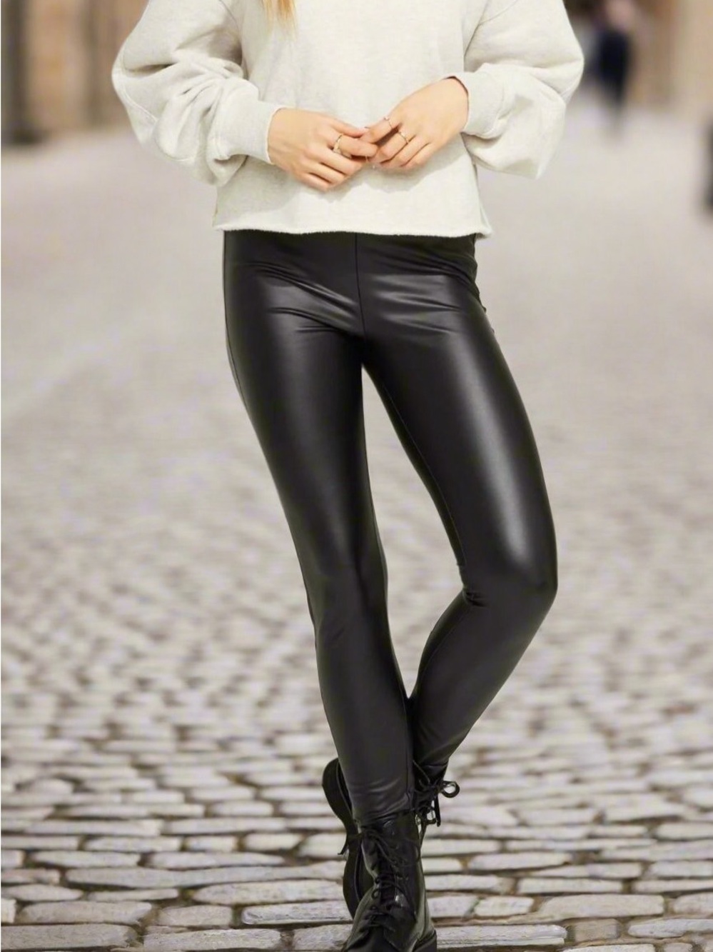NWT Gentle Fawn Donovan Faux Leather Leggings Size Small